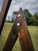 Dark Wood A-Frame Arch