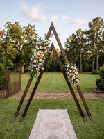 Dark Wood A-Frame Arch