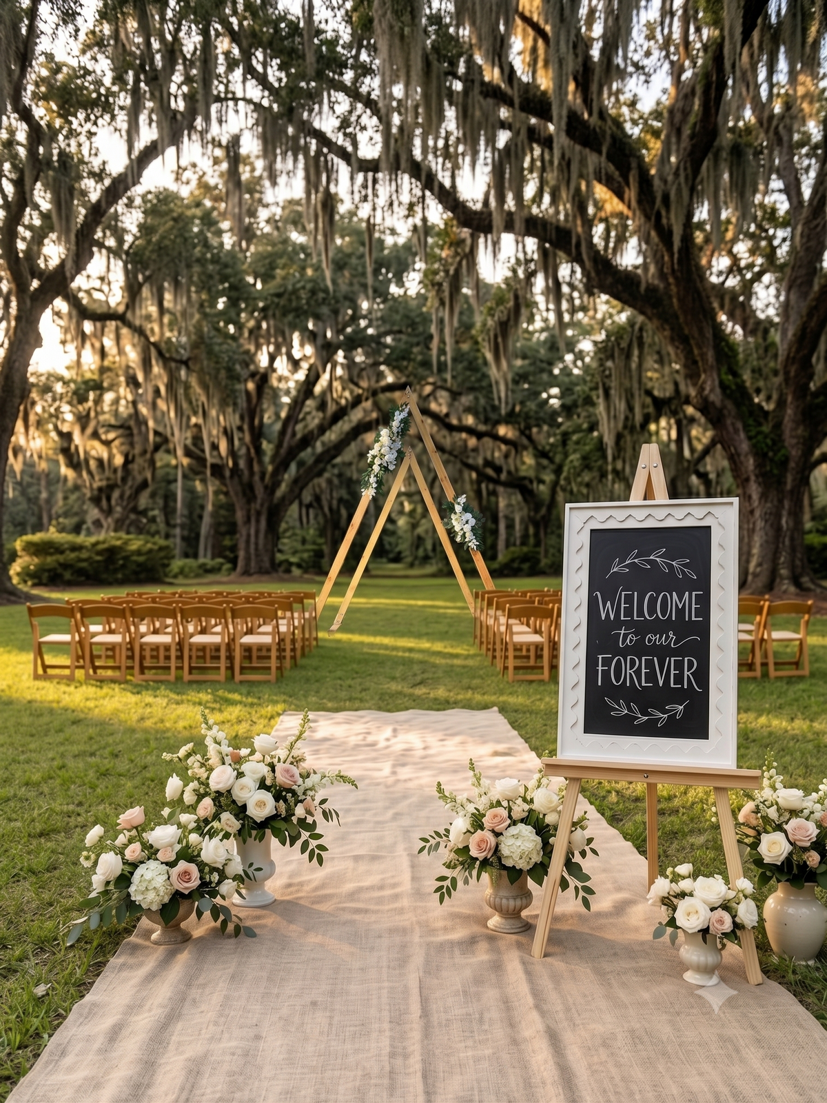 Natural A-Frame Arch